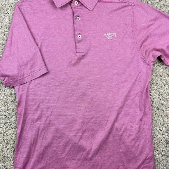 Martin Polo Golf Shirt Mens Small Timeless as the Game Label Red AUDUBON GOLF - Picture 1 of 7
